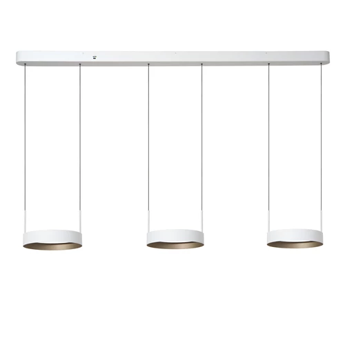 Lucide RADIANT - Pendelleuchten - LED Dim. - CCT - 3x18,6W 2200K/3000K - Weiß - Vibes - ausgeschaltet